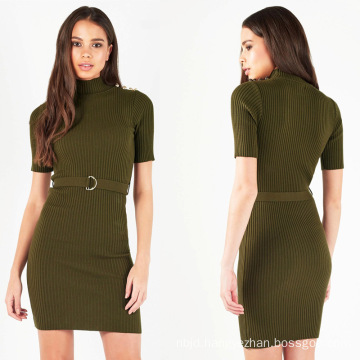 Ladies Lipsy Military Button Dress